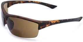 img 3 attached to 🕶️ VITENZI Bifocal Sunglasses TR90 Semi Rimless Sports Wraparound Readers – Tortoise 2.00: Perfect for Reading Under the Chieti Sun