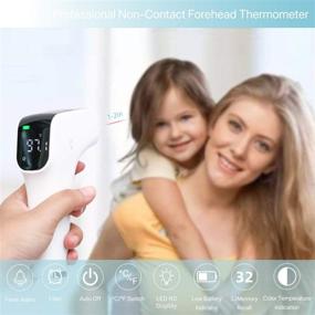 img 2 attached to 🌡️ Premium Non Contact Forehead Thermometer for Adults and Kids - Accurate No Touch Medical Temperature Gun, Infrared Touchless Digital Thermometer, LED HD, Fever Alarm