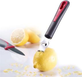 img 2 attached to 🍋 Westmark Gallant Zester: Efficient Citrus Zesting Tool, 6.5 x 0.8 x 1.1, Red/Black