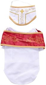 img 1 attached to 🐶 Pope Dog Costume: Dress your Pooch in Holy Pope Halloween Attire - Size S