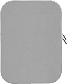 img 2 attached to 📱 Pawtec Shockproof Neoprene Storage Sleeve Case for 2020 Apple iPad 10.2", iPad Air/Pro 9.7" - Silver with Extra Pocket for Accessories and Wall Charger