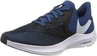nike winflo running sneakers black anthracite men's shoes in athletic logo