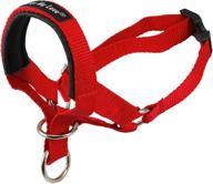 🐶 ultimate control for your canine: dog head collar halter red in 6 sizes logo