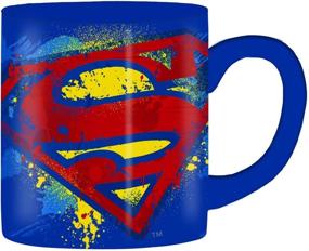 img 4 attached to Superman Bold Logo 14-Ounce Silver Buffalo DC Comics Mug - Multicolor