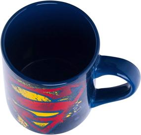 img 2 attached to Superman Bold Logo 14-Ounce Silver Buffalo DC Comics Mug - Multicolor