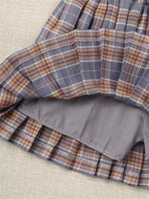 img 1 attached to Freebily's Elegant Pleated Uniform Bowknot Girls' Skirts & Skorts: Classic Style for Stylish Comfort