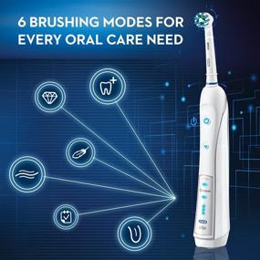 img 1 attached to 🪥 Premium Oral-B 7000 SmartSeries Electric Toothbrush - White, with Bluetooth Connectivity and Travel Case