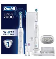 🪥 premium oral-b 7000 smartseries electric toothbrush - white, with bluetooth connectivity and travel case logo