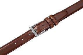 img 1 attached to Sportoli Classic Stitched Genuine Leather Men's Accessories in Belts