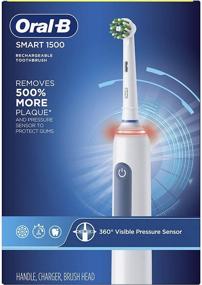 img 2 attached to 🪥 Enhance Your Oral Care Routine with Oral-B Smart 1500 Electric Power Rechargeable Battery Toothbrush, Blue