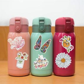 img 1 attached to 🌈 Cute VSCO Styles Inspirational Stickers, 50PCS Kawaii Laptop Stickers for Students, Teens, Girls - Waterproof Aesthetic Vinyl Stickers for Water Bottles, Skateboard, Computer, Phone, Guitar