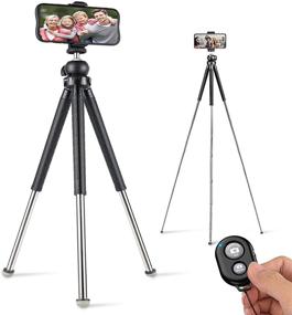 img 1 attached to Coolwill RL2086: 39.5-inch Lightweight Tripod with Remote Control for 📷 Phone and Vlog Camera - Perfect for Travel, Tiktok, and YouTube