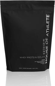 img 4 attached to 🥛 House of Athlete Vanilla Whey Protein Isolate Supplement with Probiotics & Digestive Enzymes - Zero Fat/Sugar - Net Weight 900g (30 Servings)