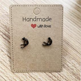 img 3 attached to 💍 150-Piece Earring Cards with Bag for Jewelry Packaging: DIY Earrings Holder Display Card Ideal for Studs Selling