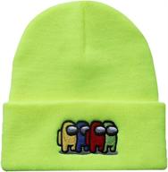 🎩 awyjcas impostor fashion winter knit hat & cap: trendy video game-inspired style for kids, adults & teens logo