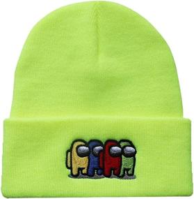 img 1 attached to 🎩 Awyjcas Impostor Fashion Winter Knit Hat & Cap: Trendy Video Game-inspired Style for Kids, Adults & Teens