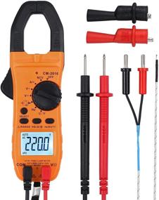 img 4 attached to 🔌 Portable Clamp Meter: High-Performance Digital Multimeter for AC/DC Current TRMS Amps, Ohms, and Capacitance - Includes Alligator Clips