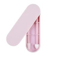 🌸 rnker reusable medical silicone cotton swabs: gentle and effective q-tips for ears cleaning & makeup application (2 in 1 pack, rose pink) logo
