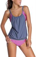 👙 dokotoo women's strappy swimsuits blouson - swimwear, clothing, and cover ups logo