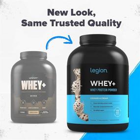 img 3 attached to 🍪 Legion Whey+ Whey Isolate Protein Powder - Low Carb, Low Calorie, Non-GMO, Lactose Free, Gluten Free, Sugar Free, 5lbs (Cookies & Cream)