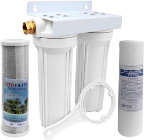 img 3 attached to 🚤 Enhanced OKBA External RV Dual Water Filter System for RVs, Boats, Motor Homes, and Marines | Comes with Two Filters and Mounting Bracket