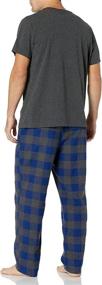 img 2 attached to Nautica Flannel Pajama Charcoal Heather