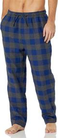 img 1 attached to Nautica Flannel Pajama Charcoal Heather