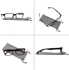 img 3 attached to 👓 Enhance Your Computer Reading Experience with 9601HP -2-Black-1.50 Computer Reading Glasses