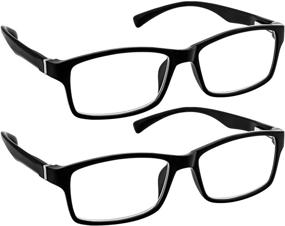 img 4 attached to 👓 Enhance Your Computer Reading Experience with 9601HP -2-Black-1.50 Computer Reading Glasses