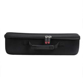 img 1 attached to 👜 Protective Travel Case for Revlon One-Step Hair Dryer And Volumizer Hot Air Brush - Black+Plum Red
