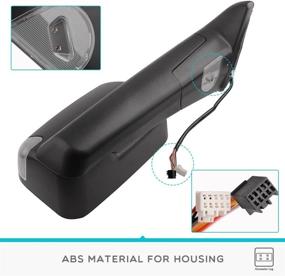 img 2 attached to YITAMOTOR Towing Mirrors for Dodge Ram 2009-2018, Ram 1500 2010-2018, Ram 2500 3500 | Power Heated, LED Turn Signal, Puddle Lamp Compatible