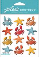 🦀 jolee's boutique dimensional stickers: crabs & starfish repeats logo