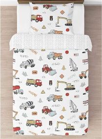 img 2 attached to 🏗️ Vibrant and Fun Construction Themed Children's Bedding by Sweet Jojo Designs