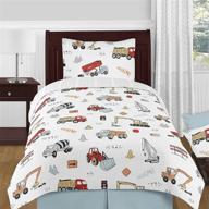 🏗️ vibrant and fun construction themed children's bedding by sweet jojo designs logo