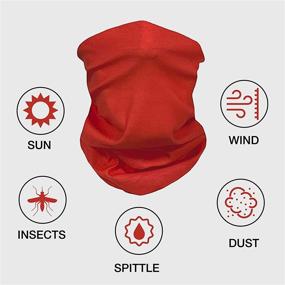 img 3 attached to 👧 Hearts Rob Kids Neck Gaiter: Stylish Seamless Face Covering for Children - Reusable Fashion Bandana Balaclava Dust Cover Headband