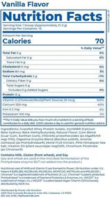 img 1 attached to Horton PowerLife® Protein Vanilla Servings