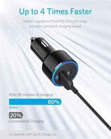 img 2 attached to 🔌 Anker USB C Car Charger: 49.5W PowerDrive Speed+ 2 with MacBook Pro/Air 2018, iPad Pro, iPhone XS/Max/XR/X/8, S10/S9 Compatibility & Fast Charging for S8 and More