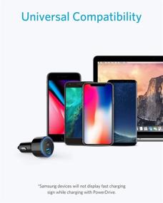 img 1 attached to 🔌 Anker USB C Car Charger: 49.5W PowerDrive Speed+ 2 with MacBook Pro/Air 2018, iPad Pro, iPhone XS/Max/XR/X/8, S10/S9 Compatibility & Fast Charging for S8 and More