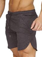 🏋️ coofandy men's gym workout shorts - running & weightlifting training jogger with pockets logo