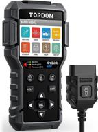 🔧 topdon al600 obd2 scanner code reader with active test, abs & srs diagnostics, car maintenance reset service for oil, bms, sas, full obd2 functions, lifetime free update, led lights logo