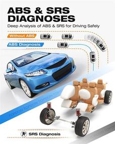 img 3 attached to 🔧 TOPDON AL600 Сканер OBD2 с функцией активного тестирования, диагностики ABS и SRS, сброса обслуживания автомобиля для масла, BMS, SAS, полные функции OBD2, бесплатное обновление на всю жизнь, светодиодные огни.