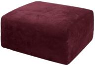 acomopack slipcover footstool slipcover rectangle logo