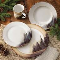 🌲 misty forest dinnerware set metropulos: enhance your dining experience with nature's beauty logo