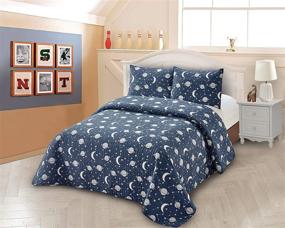 img 1 attached to Kids Zone Collection Bedspread Coverlet Bedding for Kids' Bedding