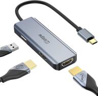 🔌 enhanced compatibility: thunderbolt splitter adapter with extended functionality logo