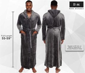 img 2 attached to Ross Michaels Men's Hooded Long Men's Clothing: Versatile & Stylish Outerwear for Men