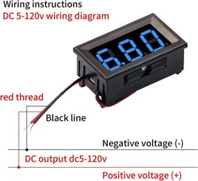 img 2 attached to 🔵 CenryKay 2 Wire Blue DC 4.5-30V LED Panel Digital Display Voltage Meter Mini DC Digital Voltmeter - Buy 6PCS Online