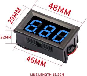 img 3 attached to 🔵 CenryKay 2 Wire Blue DC 4.5-30V LED Panel Digital Display Voltage Meter Mini DC Digital Voltmeter - Buy 6PCS Online