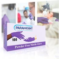 paramount nitrile gloves multipurpose disposable household supplies logo