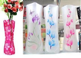 img 2 attached to 🌸 ABCSEA Plastic Foldable Flower Vase: 10 PCS Mix Styles Folding Vase for Colorful Home Decor (Random Styles)